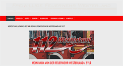 Desktop Screenshot of feuerwehr-westerland.de